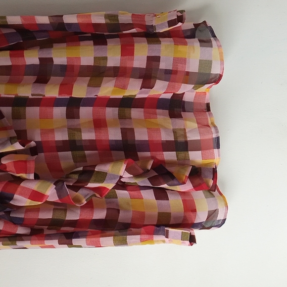 ASOS Maternity 8 Check Ruffle Blouse - Picture 7 of 13